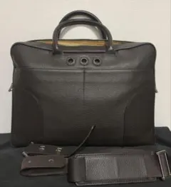 ⭐️極美品⭐️ダンヒルオールレザー2wayビジネスバッグ⭐️A4斜掛スペイン製