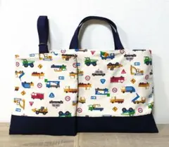 H146【通園・通学グッズ】ハンドメイド レッスンバッグとシューズバッグのセット