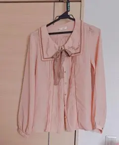 Ank Rouge ピンク 長袖ブラウス