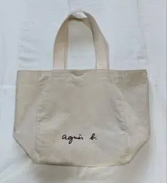 agnès b. ホワイト トートバッグ　大