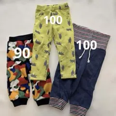 キッズパンツセット 90・100cm カモフラ・動物柄