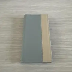 iPhoneSE第1世代用手帳型スマホケース 水色ベージュ