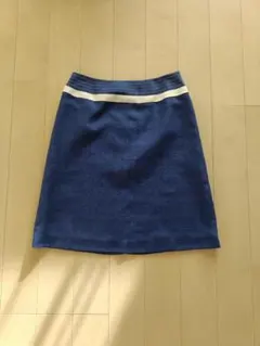 スープ SOUP スカート タイトスカート ブルー サイズ7 ワールドのサムネイル