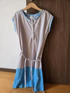新品 Jacadi バイカラー ワンピース 12Y マドモアゼル ジャカディ