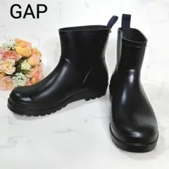 ✨美品✨ GAP レインブーツ 長靴 ショート 黒 Mサイズ