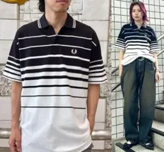 25SS フレッドペリー BEAMS 別注 リラックスストライプ ピケポロシャツのサムネイル