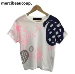 mercibeaucoup グラフィック　レディース　半袖Tシャツ　ホワイト　S