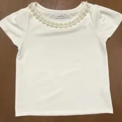 美品☆dazzlin ダズリン 半袖Tシャツ パール ホワイトのサムネイル