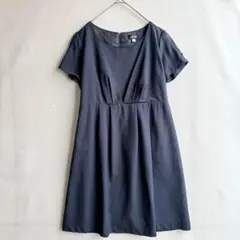 美品 LOVE MIC レディース　マタニティ　半袖　ワンピース　ネイビー　L