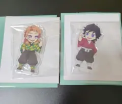 鬼滅の刃☆冨岡義勇&錆兎 少年時代ブロマイドと繋がるアクリルスタンド