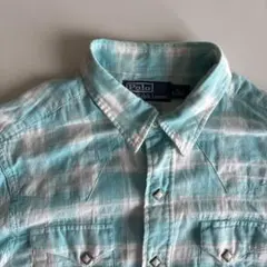 POLO Ralph Lauren チェックシャツ　ウエスタン　インド綿