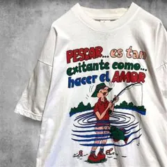 CCGK セクシーTシャツ フィッシャーマン 釣り 魚 ファニー ビンテージ古着