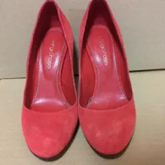 【21.5サイズ】Sergio Rossi スエード パンプス レッドのサムネイル