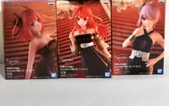 五等分の花嫁∬ Kyunties フィギュア 黒ドレス　3体　一花二乃五月