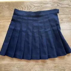 American Apparel ネイビー プリーツスカートＳ