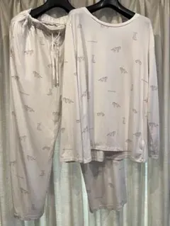 【人気】ジェラートピケ トラ柄 プルオーバー＆ロングパンツ セットアップ