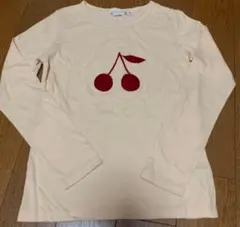 新品　ボンポワン　さくらんぼ　長袖ロンT