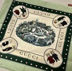 ジ*ャ様 GUCCI ヒグチユウコ　シルクネックボウスカーフ ジ*ャ様 GUCCI ヒグチユウコ シルクネックボウスカーフ - メルカリ