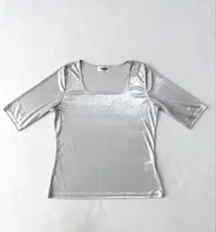 Hanae Mori シルバー半袖Tシャツ Mのサムネイル