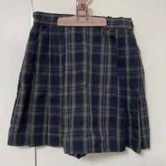 UNIQLO キッズ チェックミニスコート 160 68 BLUE