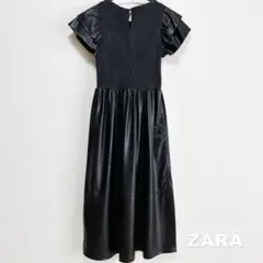 ZARA レザー生地ワンピース