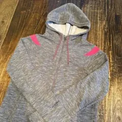 Under Armour グレー/ピンク フルジップパーカー　L