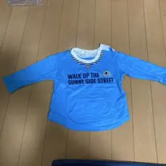 3can4on 長袖カットソー 80cm ブルー 象さんのサムネイル