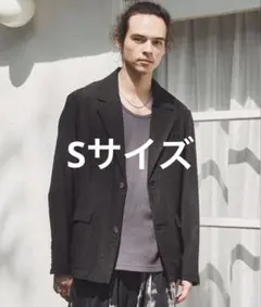 casper john シアーテーラードジャケット　ブラック　Sサイズのサムネイル
