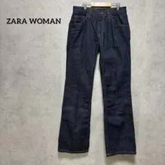 ザラウーマン　ZARA ストレート　濃紺　デニム　M