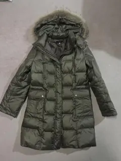 お値下げしました。レディースダウンコート　カーキ　M