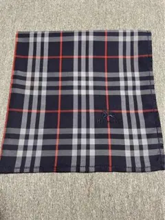 新品未使用　バーバリー　ノバチェック　ハンカチ　紺色　Burberry