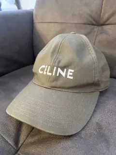 【美品】CELINE ベースボールキャップ カーキ Sサイズ