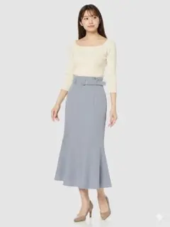 NATURAL BEAUTY BASIC マーメイドスカート ブルー　Mサイズ