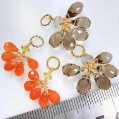 サービス品＊天然石のチャームセットi91