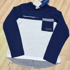 【新品】男の子　重ね着風　長袖 tシャツ