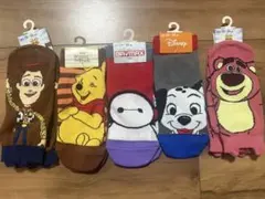 ディズニー 靴下 レディース　23〜25センチ　5点セット