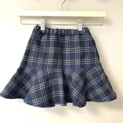 ファミリア familiar ウール チェック スカート 110
