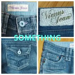 SOMETHINGジーンズ28x33　Mサイズ相当　コットン85％のサムネイル