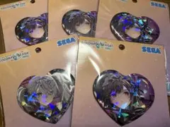 プロセカ キラキラビッグハート型缶バッジ 絵名 ニゴミク