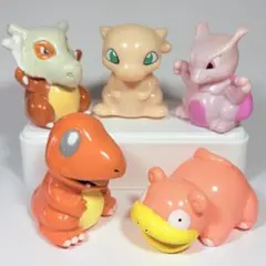 ポケモン ソフビ 貯金箱 ミュウ ミュウツー ヤドン カラカラ ヒトカゲ 当時物のサムネイル