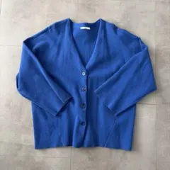 SLY 青 長袖 カーディガン
