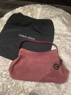 Giorgio Armani ジョルジオアルマーニ　スエードハンドバッグのサムネイル
