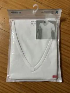 AIRism Vネックシャツ Mサイズ ホワイト