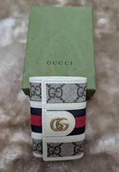 は*ち様 GUCCI GGパターン キーケース - メルカリ