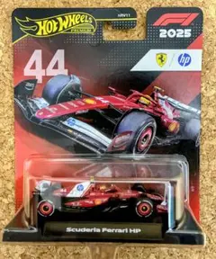マテル ホットウィール F1 プレミアム　レース　フェラーリ #44 ハミルトン