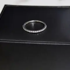 ハーフエタニティ リング ダイヤ プラチナ pt585のサムネイル