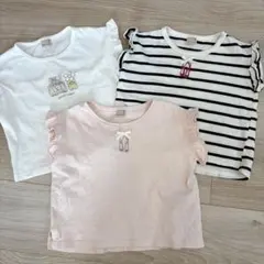 プティマイン Tシャツ 3枚セット 100 女の子 保育園着のサムネイル