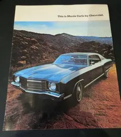 【超レア!】1970 初代シボレー Monte Carlo クーペ カタログのサムネイル