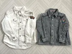 MIKIHOUSE ミキハウス シャツ 2枚セット ギンガムチェック