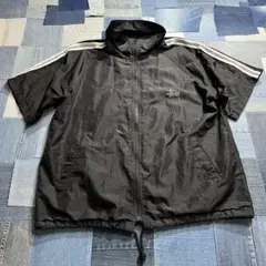 OLD STUSSY 半袖　ナイロンジャケット　ブラック